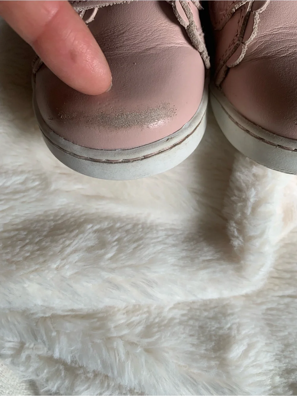 L'Amour Pink Double-Strap Kids Sneakers
